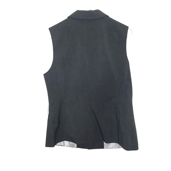 Suzy Shier Gray Sleeveless Blazer Vest Men's Size M – Tailored Career Chic - Picture 4 of 10